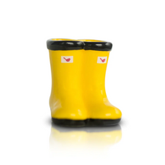 Yellow boots mini from Nora Fleming.