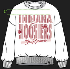 Indiana Vinton Vertical Oversized Fleece Crew