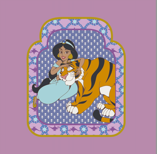 Jasmine Medallion Smoky Grape