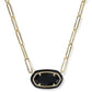 Elisa Enamel Frame Paperclip Necklace