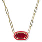 Elisa Enamel Frame Paperclip Necklace