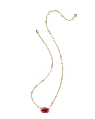 Elisa Enamel Frame Paperclip Necklace