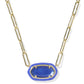 Elisa Enamel Frame Paperclip Necklace