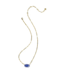 Elisa Enamel Frame Paperclip Necklace