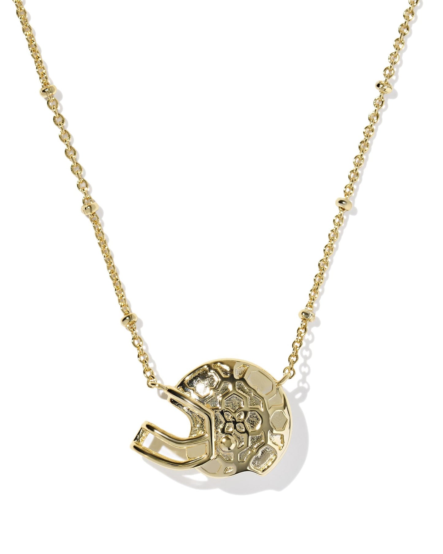 Football Helmet Short Pendant Necklace