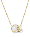 Football Helmet Short Pendant Necklace