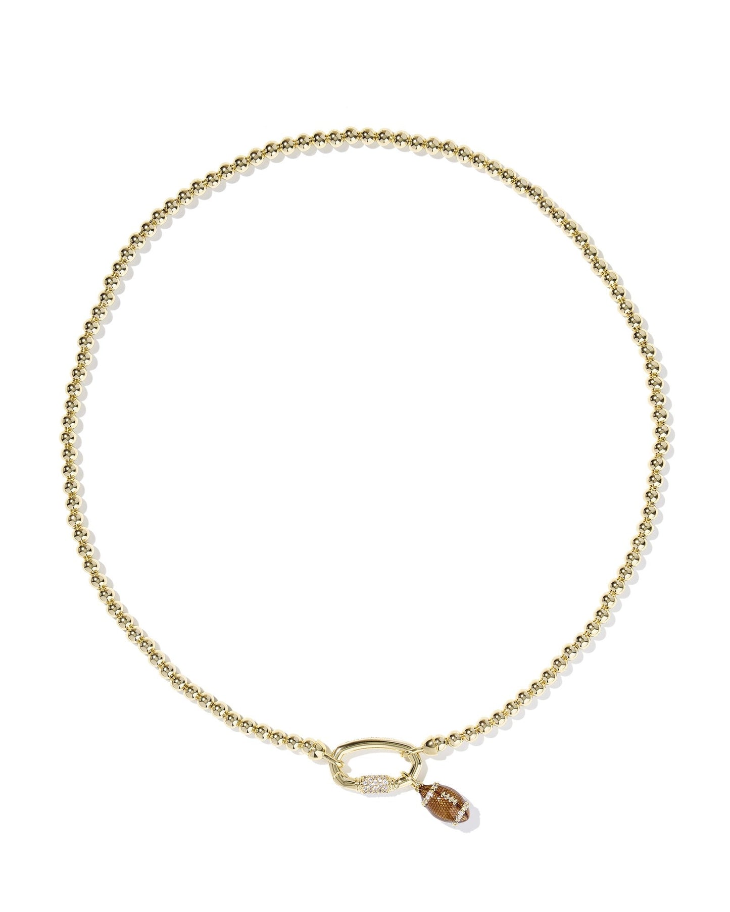 Football Metal Strand Necklace