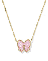 Haley Bow Short Pendant Necklace