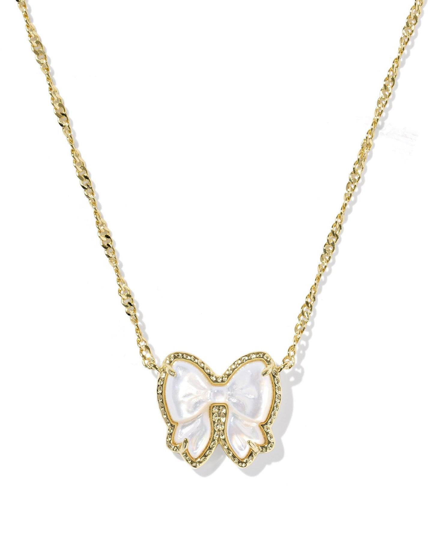 Haley Bow Short Pendant Necklace