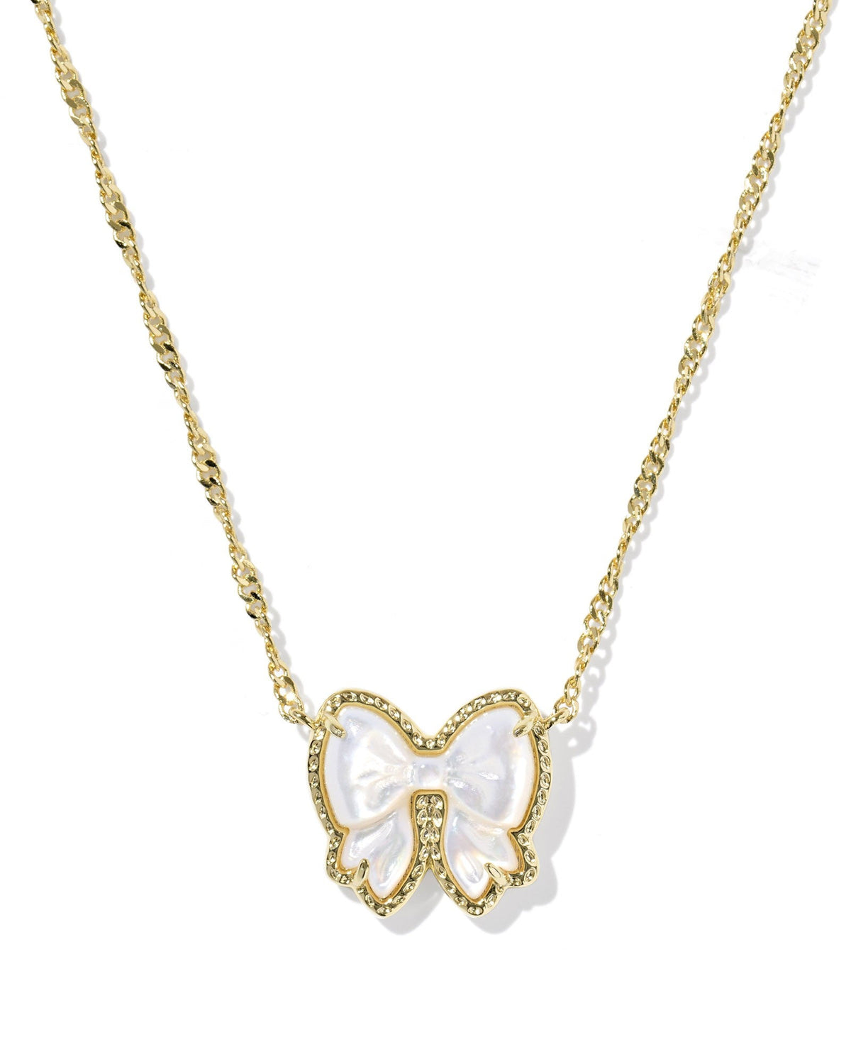 Haley Bow Short Pendant Necklace