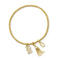 2025 Graduation Stretch Bracelet | Gold