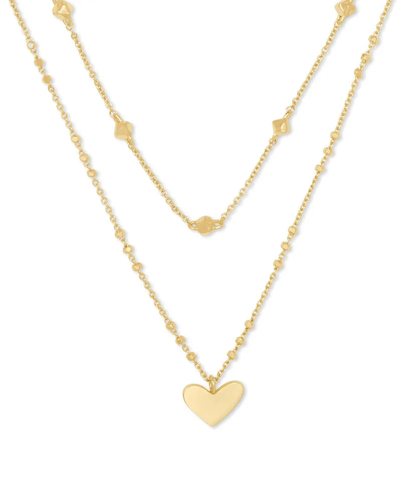 Ari Heart Multi Strand Necklace - Kendra Scott - Image 1