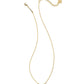 Ari Heart Short Pendant Gold Neon Pink extender