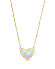 Ari Heart Gold Dichroic Short Necklace