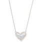 Ari Rhodium - Ivory Mother of Pearl Necklace Front View