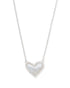 Ari Rhodium - Ivory Mother of Pearl Necklace Front View