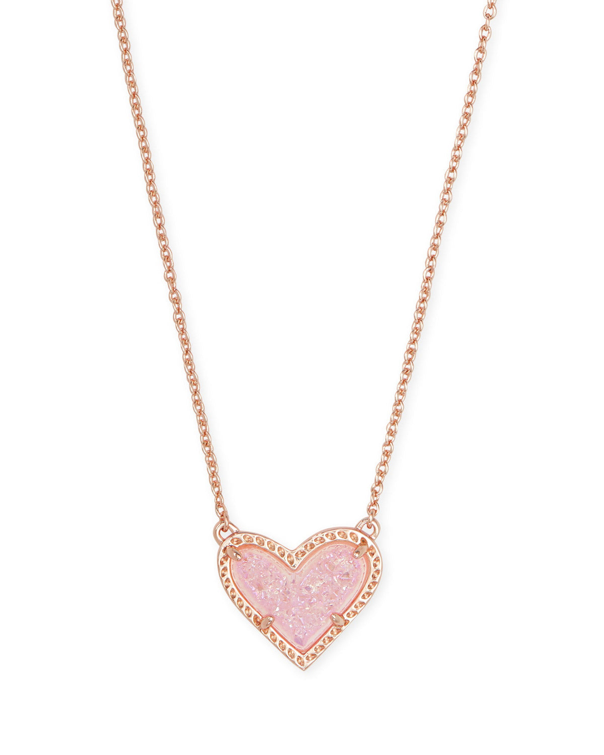 Ari Rsg Pink Drusy Necklace