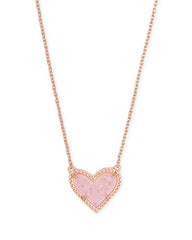 Ari Rsg Pink Drusy Necklace