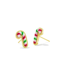 Candy Cane Stud Earrings