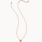 Davie Pendant Necklace Rose Gold Rose Gold Drusy