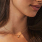 Davie Pendant Necklace Rose Gold Rose Gold Drusy model image