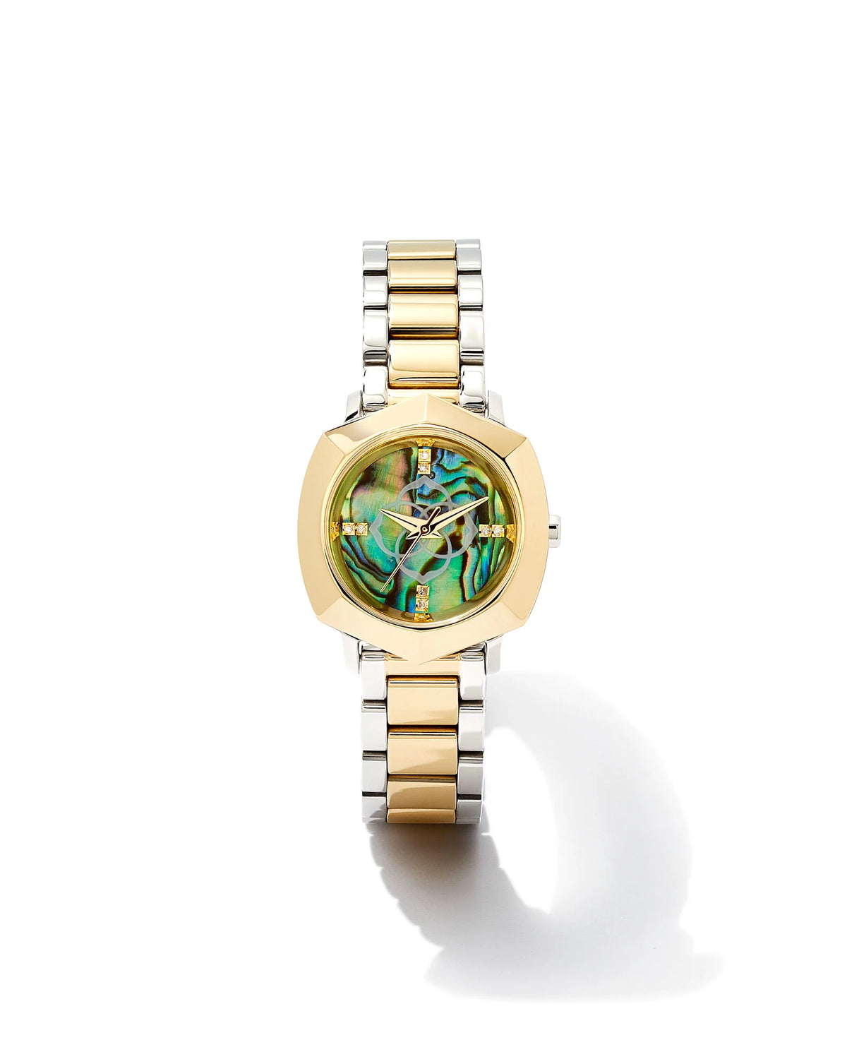 Kendra Scott Dira 28mm Watch in Abalone Shell.