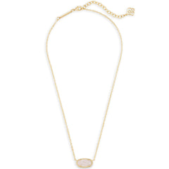Elisa Gold - Iridescent Drusy Necklace