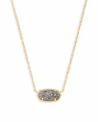 Kendra Scott Elisa Gold Platinum Drusy Necklace