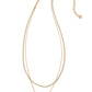 Elisa Herringbone Multistrand Necklace in Rose Gold Drusy