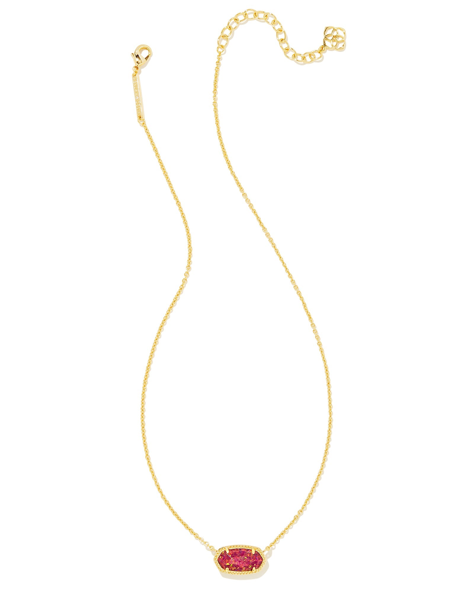 Elisa Pendant Necklace Gold Berry Kyocera Opal