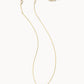 Elisa Necklace Gold Navy Abalone