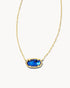 Kendra Scott Elisa Necklace Gold Navy Abalone