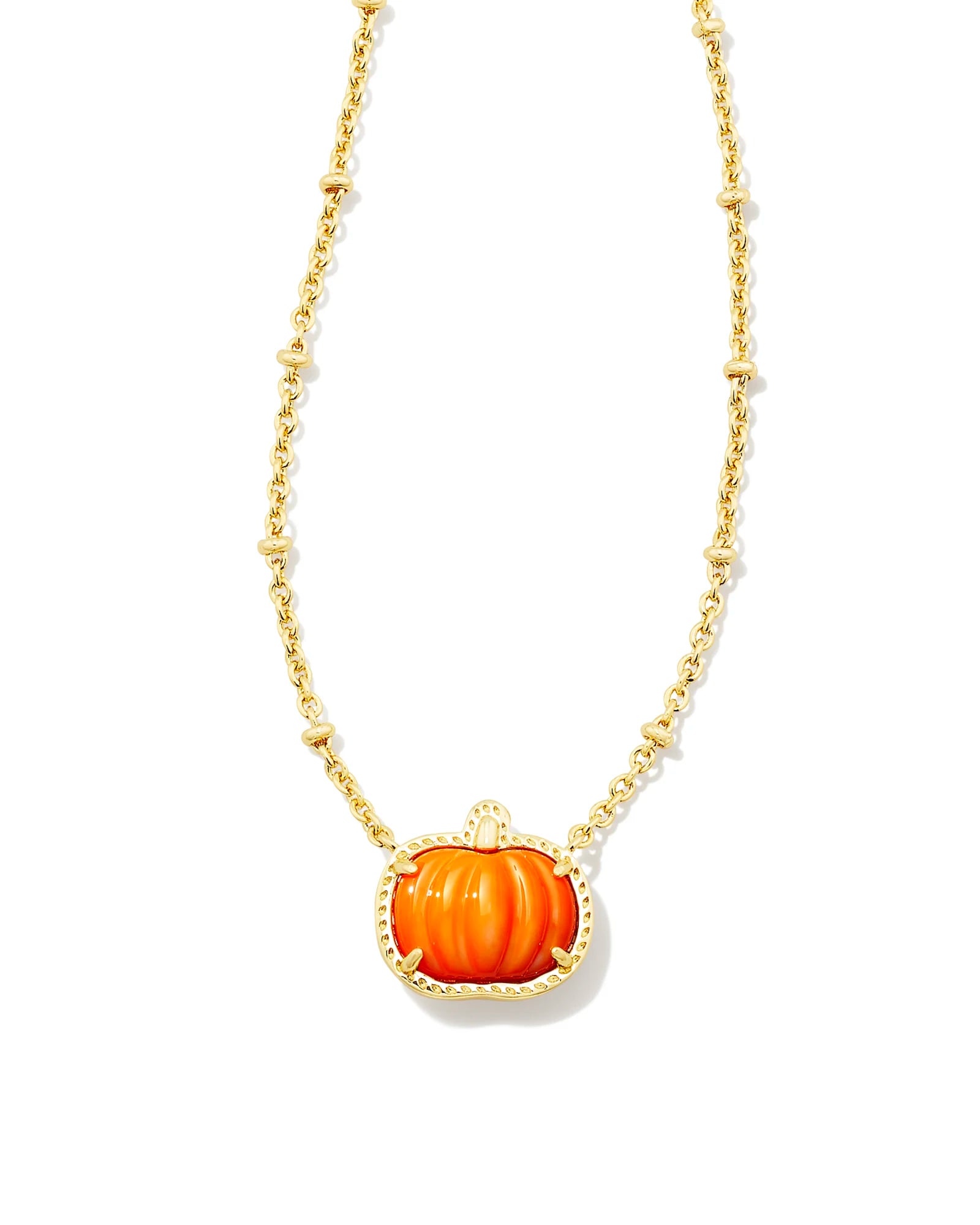 Kendra Scott Pumpkin Short Pendant Necklace