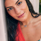 Elisa Rhodium Platinum Drusy Necklace model image