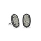 Kendra Scott Ellie Earring Gunmetal Platinum Drusy