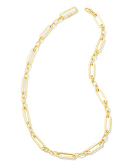 Kendra Scott Heather Link And Chain Necklace in Gold