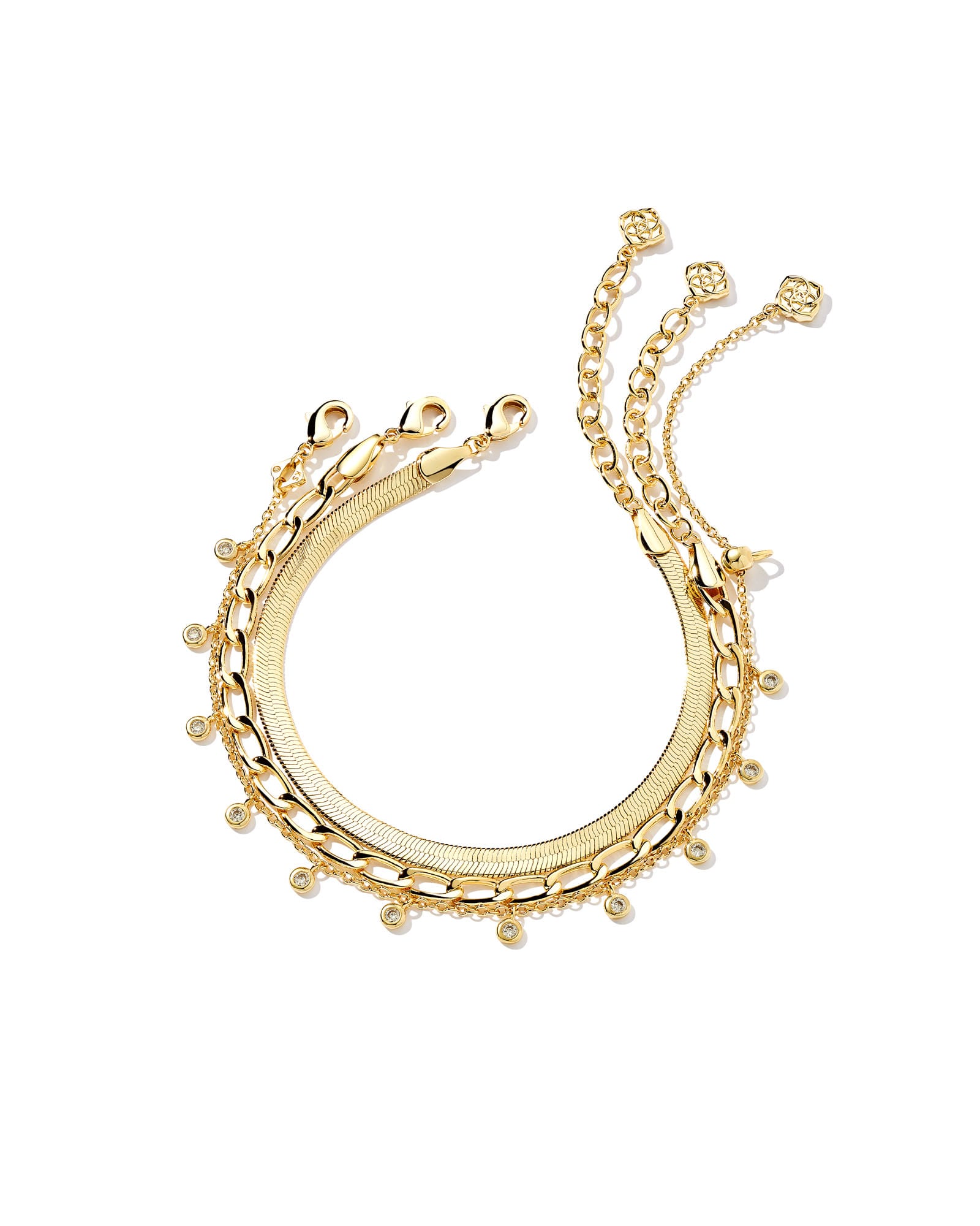 Kassie Set Of 3 Chain Bracelet - Kendra Scott - Image 1