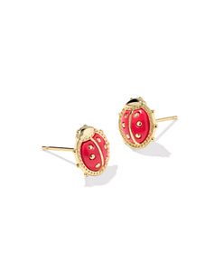 Ladybug Stud Earrings