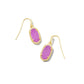 A pair of Lee Drop Earrings in Mulberry Drusy, from Kendra Scott.