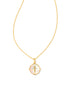 Letter I Disc Pendant Front View 