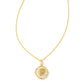 Letter P Disc Pendant Front View 