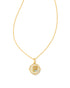 Letter P Disc Pendant Front View 