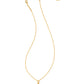 Letter T Disc Pendant Necklace 