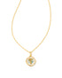 Letter T Disc Pendant Front View 