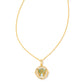 Letter W Disc Pendant Front View 