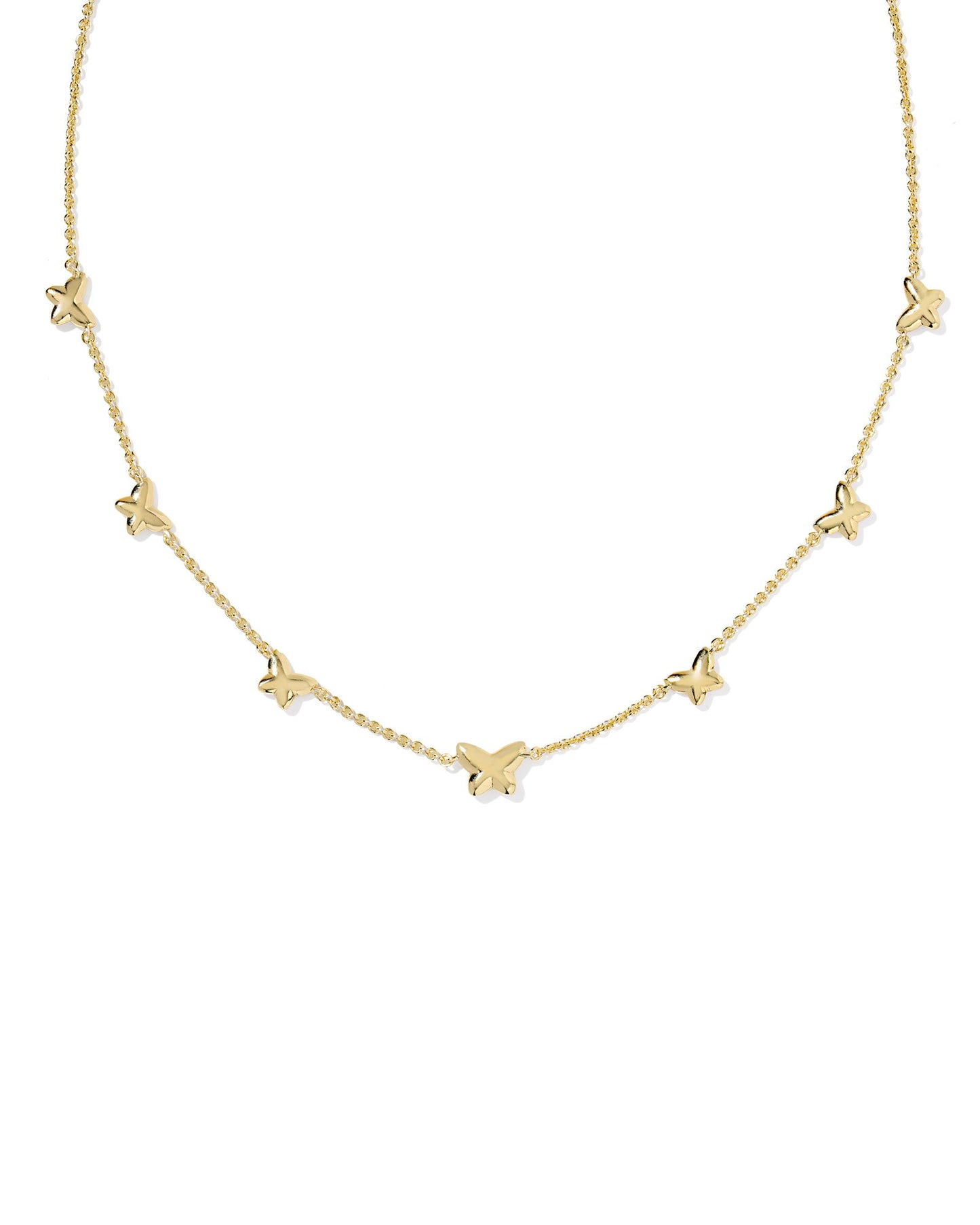 Lillia Butterfly Enamel Strand Necklace