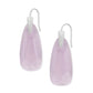 Maize Rhodium - Clear Violet Earrings Front View
