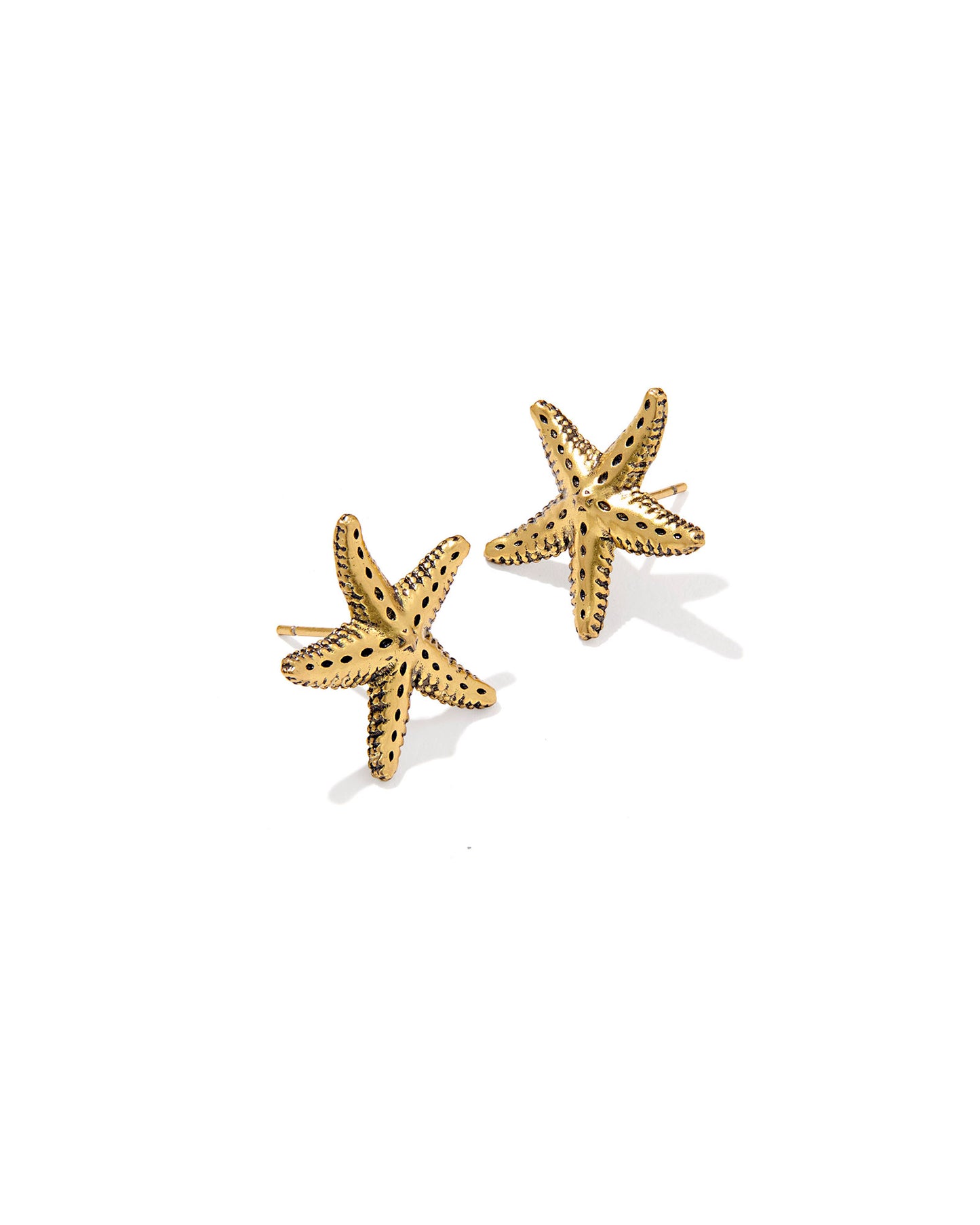 Parker Starfish Metal Stud Earrings