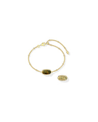 Tiger Striped Elaina Delicate Chain Bracelet