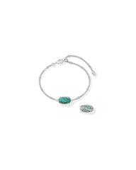 Tiger Striped Elaina Delicate Chain Bracelet